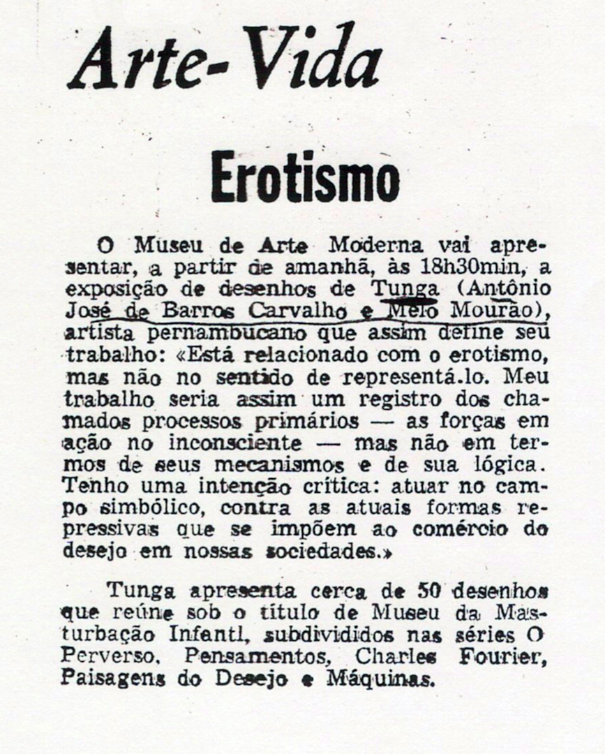 Exposição Individual – Museu de Arte Moderna do Rio de Janeiro