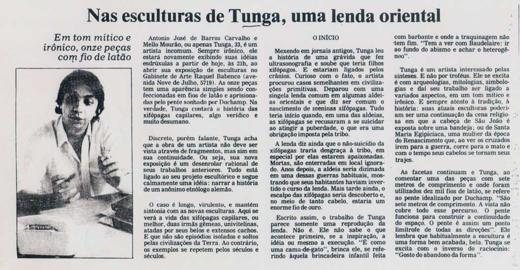 Gabinete de Arte Folha da Tarde 11 abr 1985